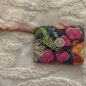 Vera Bradley Floral Gently Used Wristlet Wallet